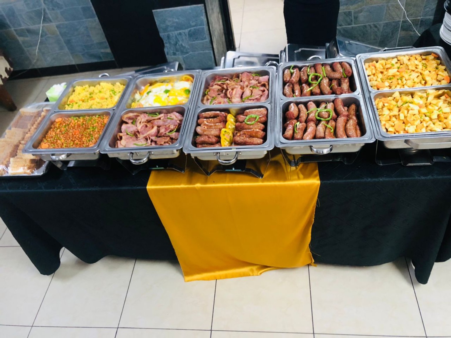 Breakfast buffet selection at The Standard Hotel