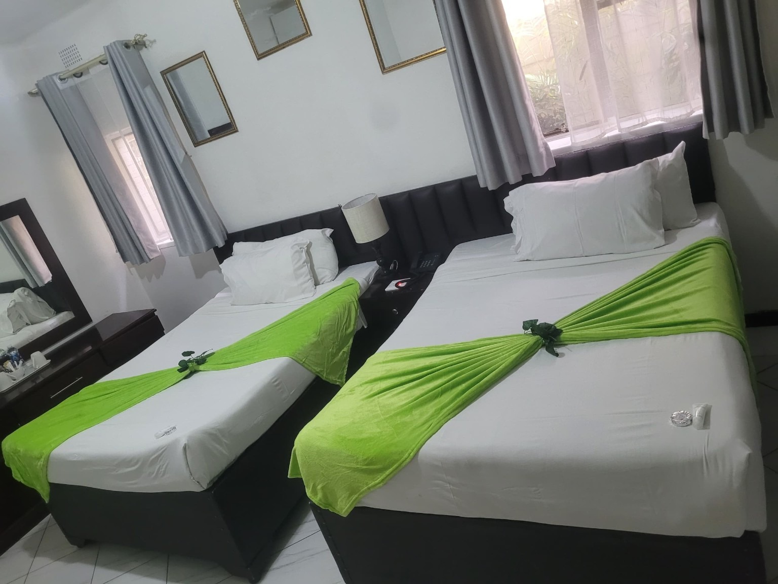 Standard Suite twin beds at The Standard Hotel